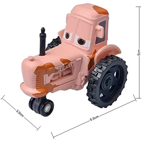 Disney Pixar Bilar 3 Chick Hicks Polis McQueen Mater Fabulous Hudson Diecast Metall Legering Modellbil Leksaker för Pojkar (Färg: Chick Hicks) Tractor