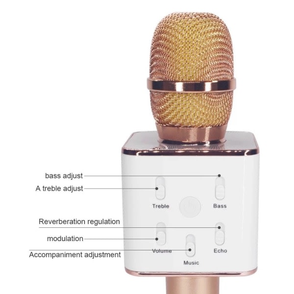 Q7 trådløs bluetooth lyd integrert mikrofon