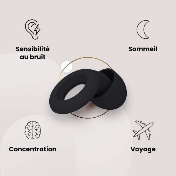 Loop Tysta öronproppar för brusreducering - Supermjuka återanvändbara hörselskydd, för sömn och ljudkänslighet - 6 öronproppar i S/M/L - SNR 27dB