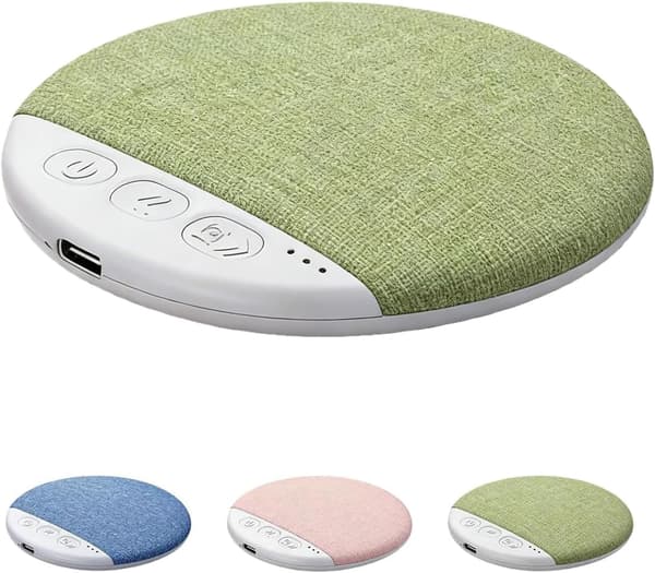 Bluetooth-kuddehögtalare med vitt brus-timer, trådlöst sömnhjälpmedel för hem, resor, kontor, grön