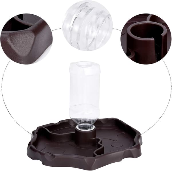 Easy Setup: Automatic Reptile Water Dispenser with Two-in-One Water Bowl, For Bearded Dragons, Lizards, Frogs
