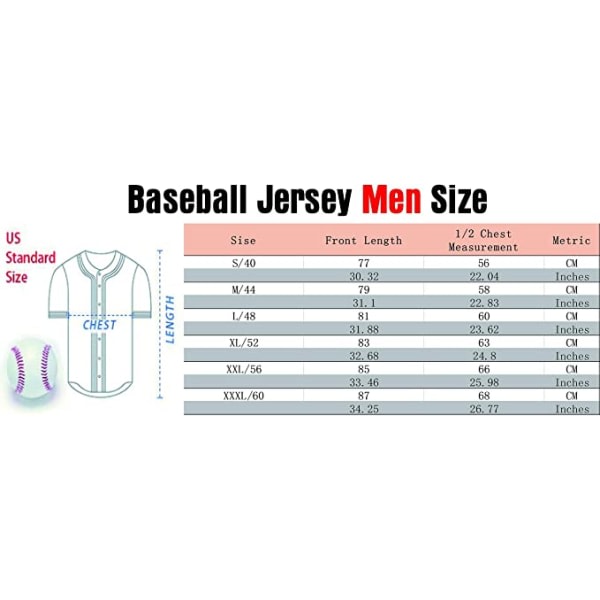 90-tals herr- og damer, Baron #45 Unisex Hiphop-klær, baseballtröjor for fest Baseballpresenter svart—XL zdq