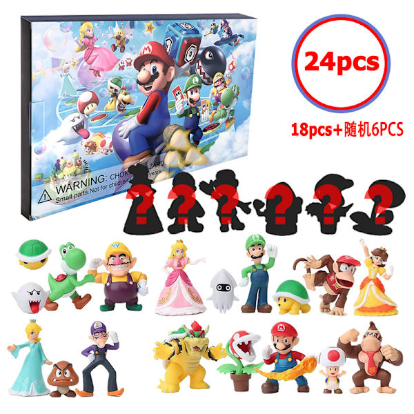 Julekalender 2026 med søde spilfigurer Super Mario B Super Mario B