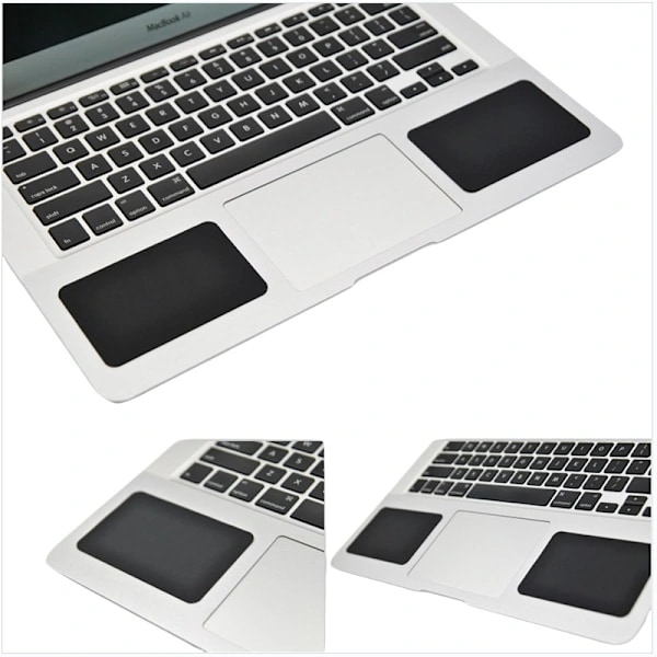 Comfortable Silicone Wrist Rest for MacBook, Black Black Svart