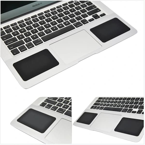Komfortabel silikone håndledsstøtte til MacBook, sort Sort Svart
