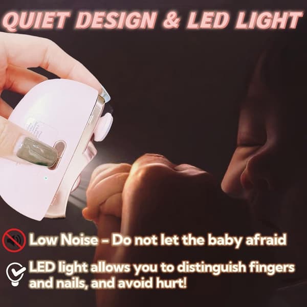 Electric Nail Clipper - 2026 Improved 2-in-1 Automatic Electric Nail Clipper and Trimmer