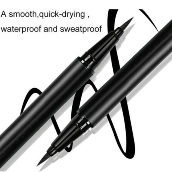 Adhesive 2 in 1 Eyeliner Lashes Pen No Glue Magnetic Waterproof red One-size