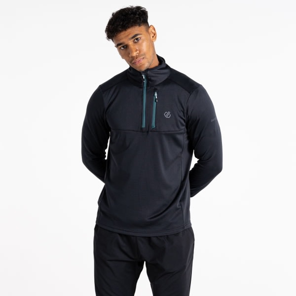 Dare 2B Herre Terrängkjerne Stretch Quarter Zip Mellomlag XXL Svart XXL zdq