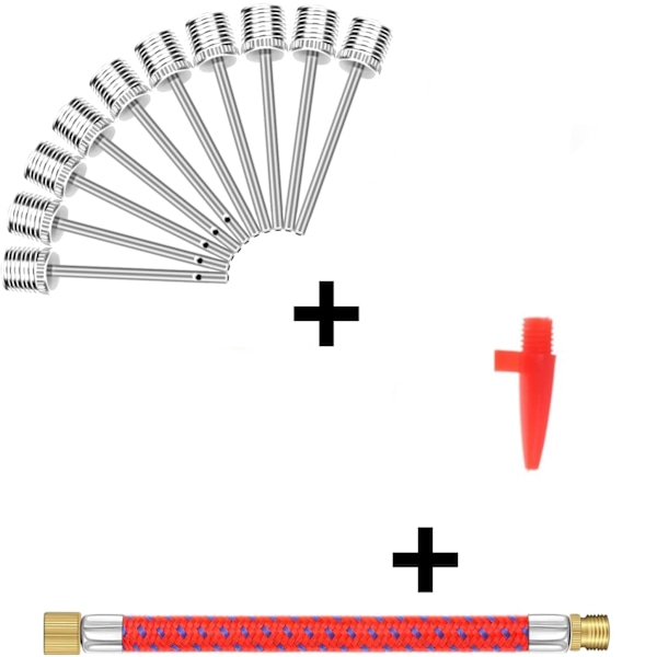 Air Pump Needles - 10 Pcs, Dual-Port, for Sports Balls