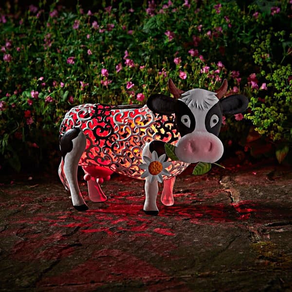 Solcellebelysning LED Giraff Kylling Kobber Metalleffekt Hage