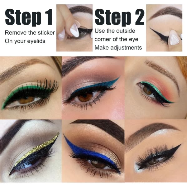 Eyeliner-klistermærke Dobbelt øjenlåg-klistermærke Øjenmakeup-værktøj