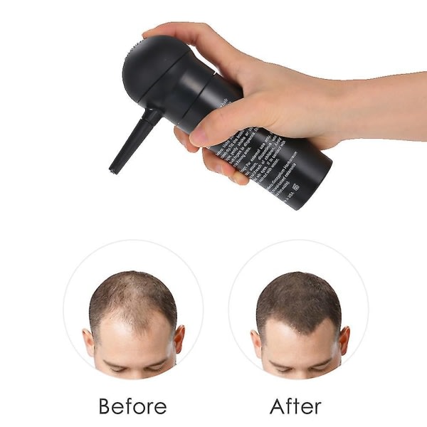 Profesjonell hårbygningsfiberspray Atomisator hårfibersprayapplikatormunstykke Pump Hårtykningsverktøy null ingen