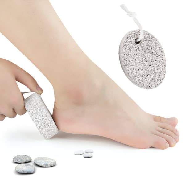 Pimpsten för fötter 4 st, Naturlig pimpsten, Pimpsten