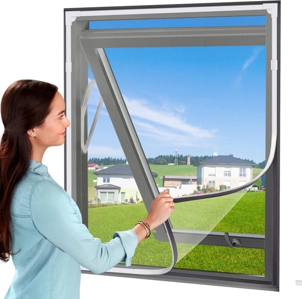Window Net - 120 - 110 - cm - Magnetic - Insect Screen - Easy - Installation - Skylight - Window - Universal - Keeps - Insects