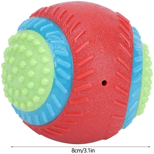 Hundleksak Boll, Giftfri Bitresistent Gummi Rengörande Tuggleksak Boll Träningsleksak för Stora/Mellanstora/Små Hundar