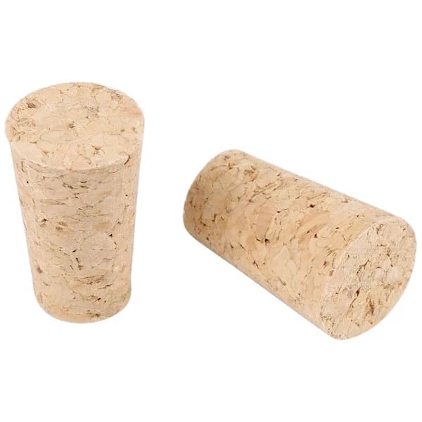 10 kpl kapenevia luonnonkorkkeja viini- ja olutpulloihin, joustavat puiset pullotiivisteet, 22 x 18 x 35 mm