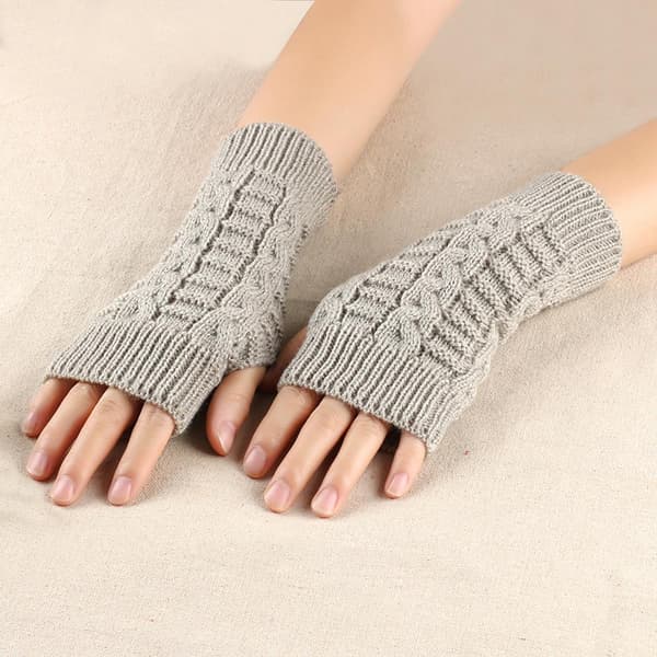 Handledsvanter Fingerløse Damehandsker BRUN BRUN_tfrf Brown Brown
