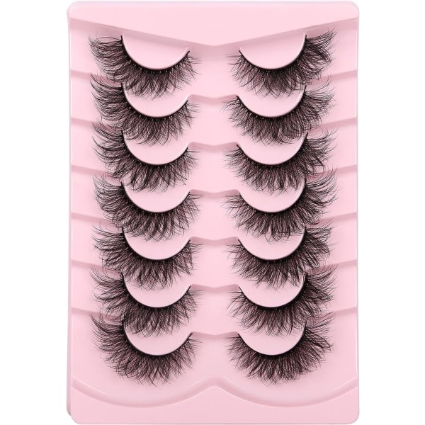 Lösögonfransar Cat Eye Lashes Natural Look Fransar Set Pack 3D