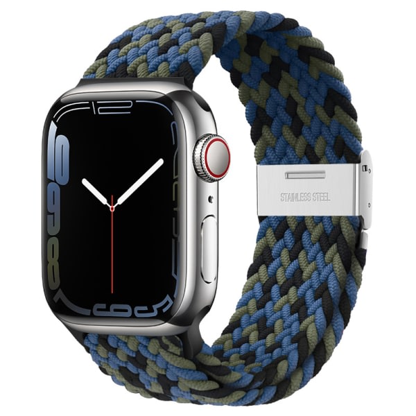 Lämplig för apple watch Blå kamouflagefärg #38/40/41mm