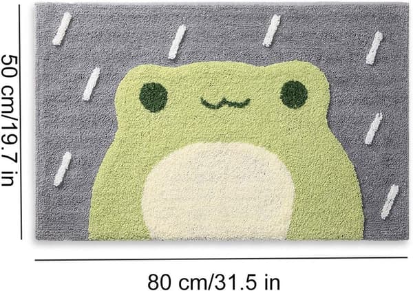 #Tecknad badrumsmatta för hemmet, 50*80cm, groda#_tfrf