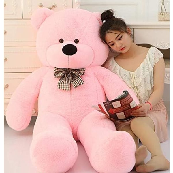 Stor storlek 80cm fylld nallebjörn plysch leksak stor omfamning björn docka älskare julklappar födelsedagspresent rosa rosa