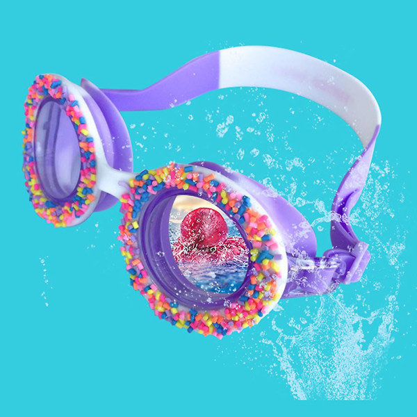 Tecknad Barn Simglasögon Anti-dim Anti-läckageskydd Mjuk silikon Simglasögon Dykning Surfing Halkfri B2cshop Hjärtformad