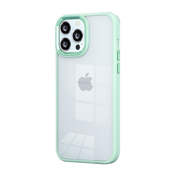 Transparent Border Phone case -iphone14promax Grøn grøn ingen