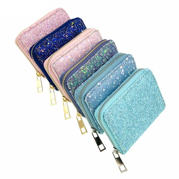 Glitter Paljettplånbok med Dragkedja 3 3 3 3