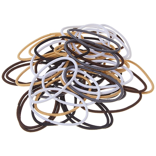 Hår Elastikker til Kvinder - 2 mm, Neutral, 50 stk.
