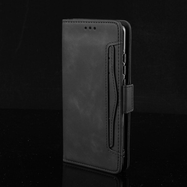 Veske til Samsung Galaxy A03 Core Cover Justerbar löstagbar kortholdere Magnetisk støtdekning Veske Black A