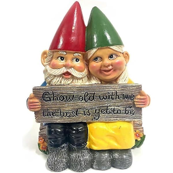 Havetomte Statue Par Fe Dvärg Harts Håndmalet Havetomte Ornament Romantisk Statue Indo_tfrf