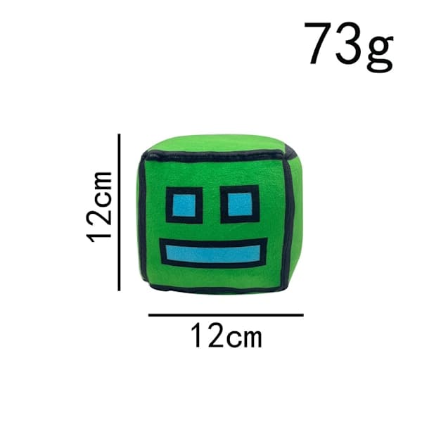 12 cm Geometry Dash Pehmolelu Peli Neliöt Pehmolelu Leikki Lelut Lapsille Punainen Red
