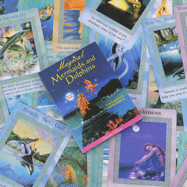 Magiska sjöjungfrur och delfiner Oracle Cards Tarot Prophecy Divi Multicolor one size