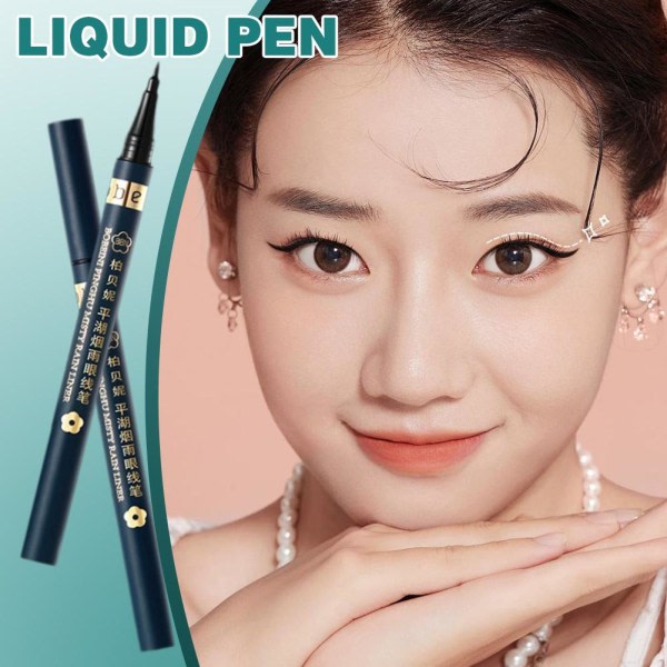 Makeup Eyeliner Flytande Pen Varagtig Farve Non Halo-farve Lätt 2# brun 1