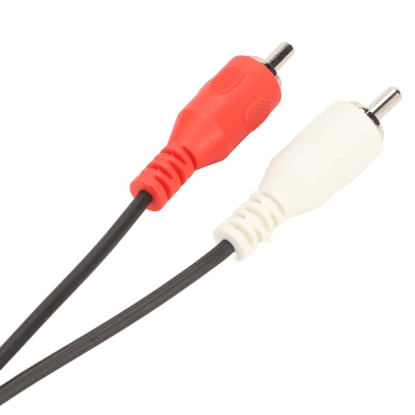 5-benet DIN-han til 2 RCA-han-kabel PVC-trådbeskyttelse 2 RCA til Din-lydtilslutningskabel til CD-afspiller VCR DVD Phono LD