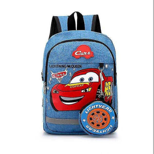 Disney Barn Pojkar Flickor 95 Bilryggsäck Skolväska Dagisväskor Barn Tecknad Rese Plyschleksak Ryggsäckar Present E-5（bildfärg9）