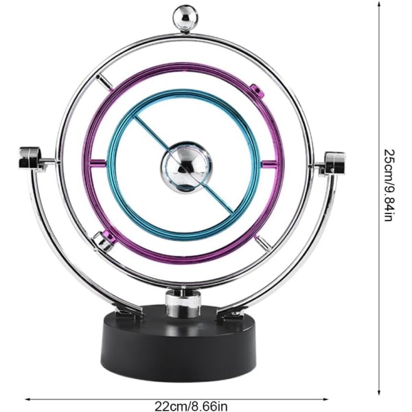 CDQ Swing Ball Skrivbord Perpetual Motion Fysisk Videnskab Legetøjskunst Globe Newton Pendel