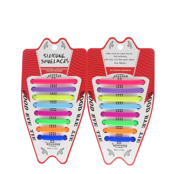 No Tie Skosnøre Elastisk Stretch Silikon Vandafvisende Sneakers