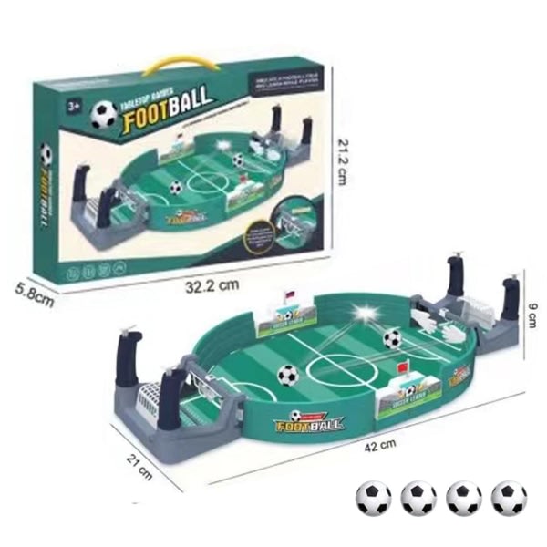 Bordsfotbollsspel universal fodbold bord interaktiv leksak i blå B