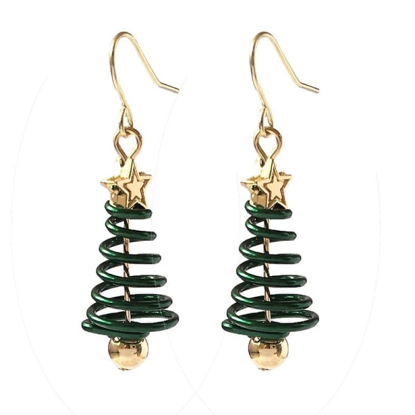 Betterlifefg-kvinnor Julhake Drop Dingle Örhänge Charm Eardrop Smycken Jul Fest