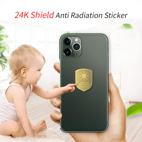 10 st Anti Strålningsbeskyttelse Shield EMF for beskyttelse Mobiltelefon Stick - Perfekt