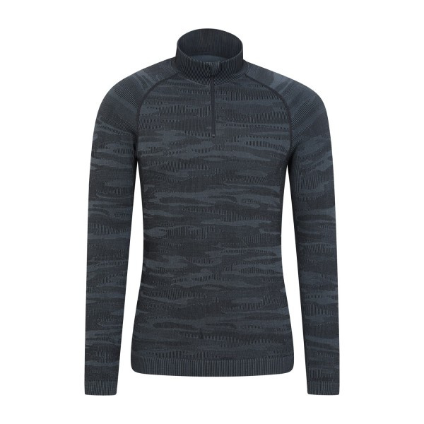 Mountain Warehouse Herr Alpine Base Layer Top XS-S Blå Blue XS-S zdq