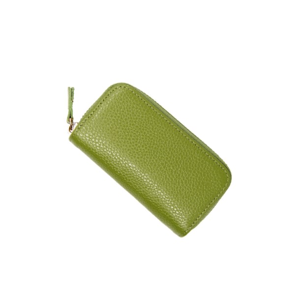 Etui Korthållare for dragkedja Enfärgad handväska Hållare for Green