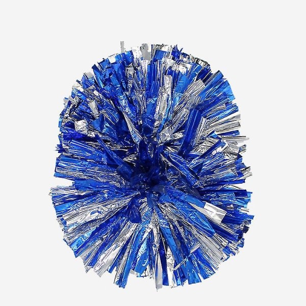 CDQ 1 par cheerleading pomponger högkvalitativa aerobichandbollar i plast (blå)