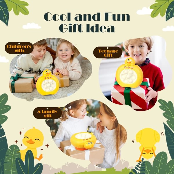 Pop Pro Toy Fidget Barn Resespel Leksaker| Få den att lysa op håndhållen styrekonsol| Sensoriske leksaker for åldrarna 3 4 5-7 år