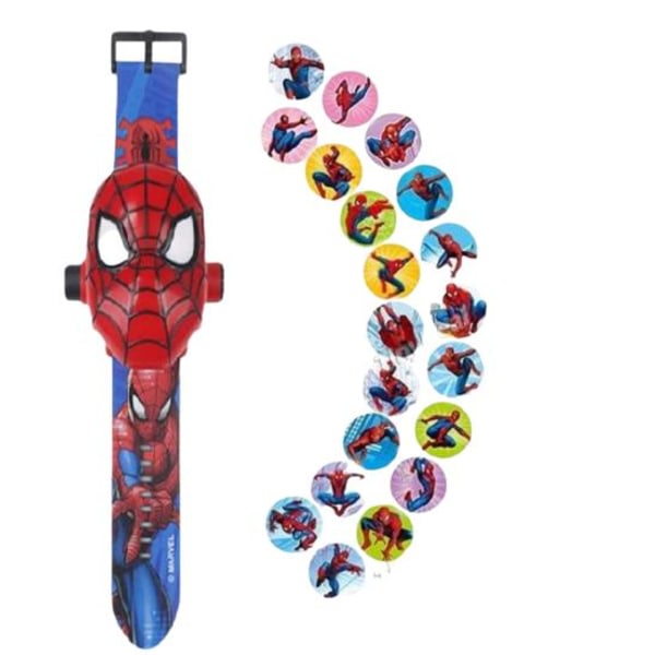 Spider-Man klocka med projektorfunktion 24st Bildspel julklapp