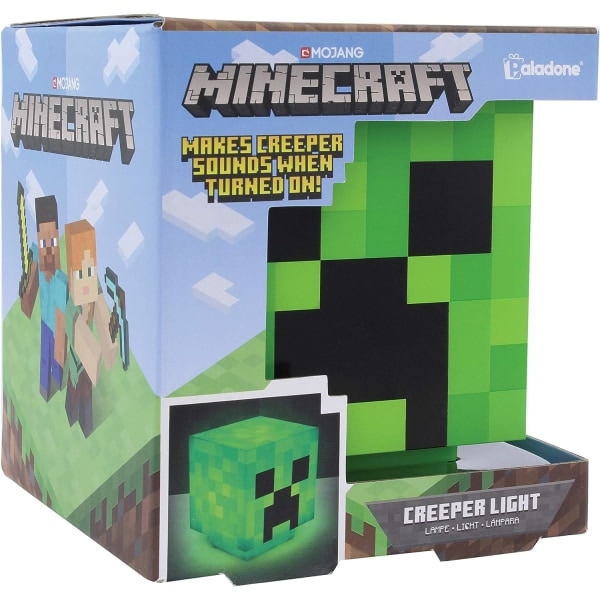 Minecraft Creeper-lys med officielle Creeper-lyde, håndholdt natlys og sjovt Minecraft-legetøj til børn, Minecraft-værelsesindretning Pig Light