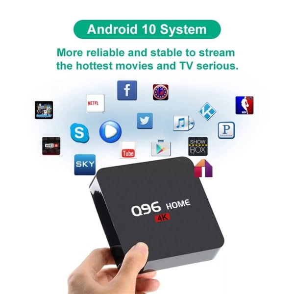 Q96 HOME Smart TV Box Set Top Box EU PLUG8GB+128GB