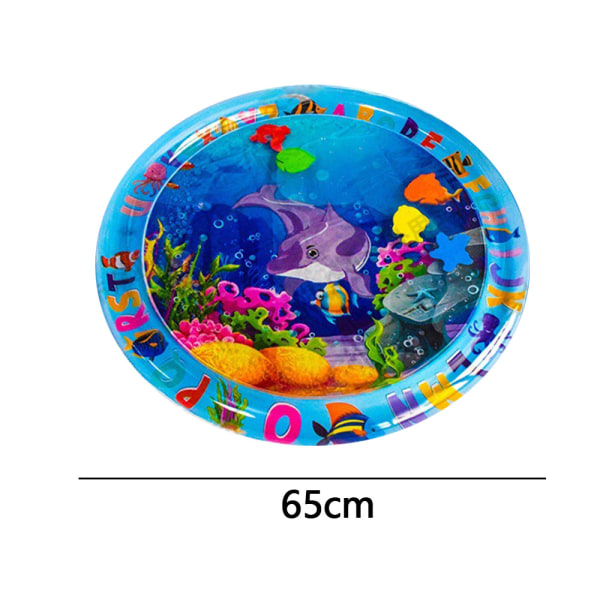 CDQ Runde Baby-Wasserspielmatte, Krabbelträning round dolphin