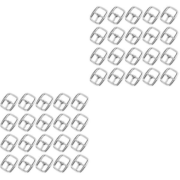 150 st Metall Rullspänne För Bältesväska Stift Spännen Hand-diy Tillbehör (silver) 100 st 1,8x1,2x0,2 cm